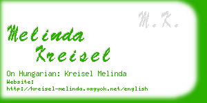 melinda kreisel business card